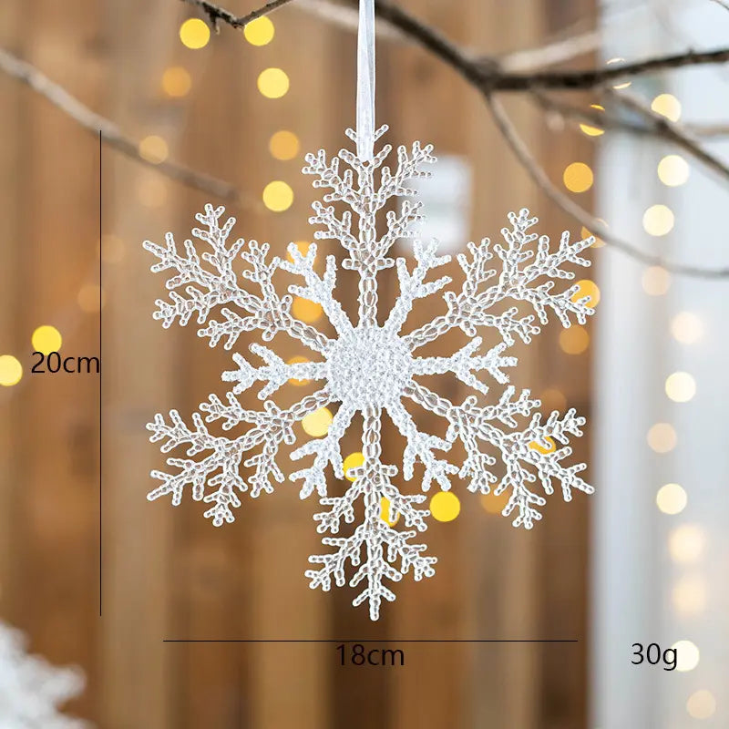 Elegant Acrylic Snowflake Ornaments: A Shimmering Addition to Your Christmas Decor