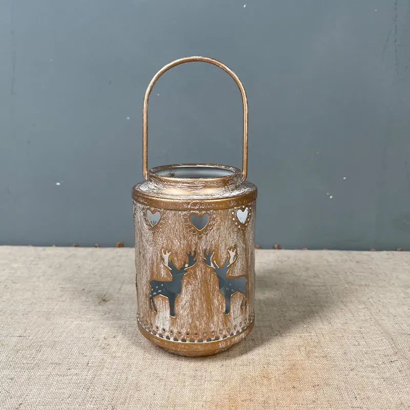 Metal Lantern Candle Holder, Rustic Table Lanterns, New Christmas Centerpiece Lanterns