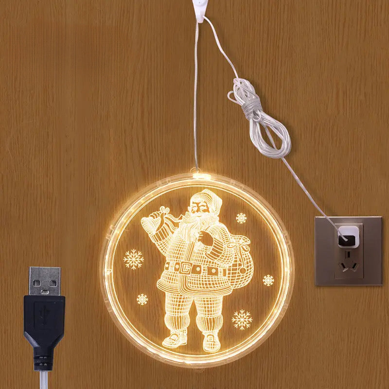 Christmas Ball LED Lights Snowflakes String Light, Christmas Tree Light, Christmas Bells, Great Gift for Christmas, Party, Home Decor