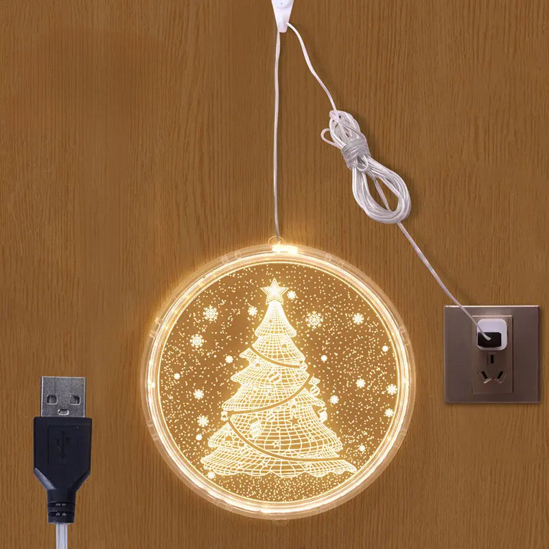 Christmas Ball LED Lights Snowflakes String Light, Christmas Tree Light, Christmas Bells, Great Gift for Christmas, Party, Home Decor
