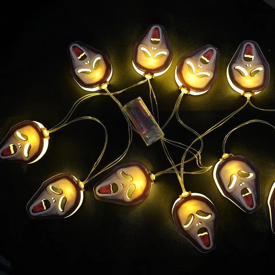 Spooktacular Halloween Party Decoration: Illuminate the Night with the Pumpkin Witch Skull