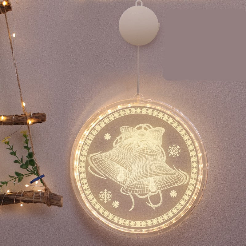 Christmas Ball LED Lights Snowflakes String Light, Christmas Tree Light, Christmas Bells, Great Gift for Christmas, Party, Home Decor