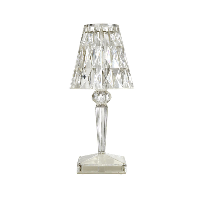 Rose Crystal Table Lamp, USB Charging, Bedside Romantic Night Light, Tableware Indoor Multicolor Lamp, Light Fixtures, Acrylic Lamp