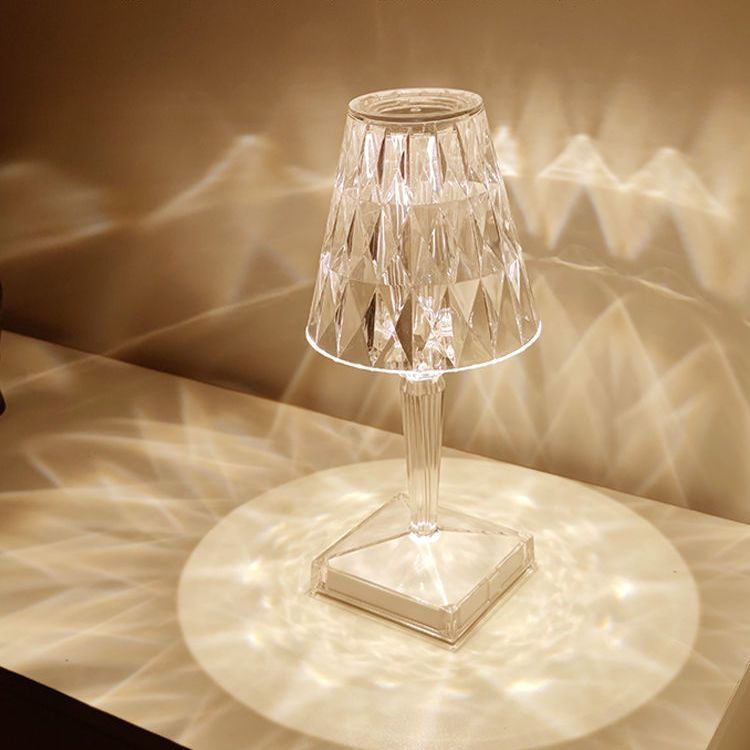 Rose Crystal Table Lamp, USB Charging, Bedside Romantic Night Light, Tableware Indoor Multicolor Lamp, Light Fixtures, Acrylic Lamp