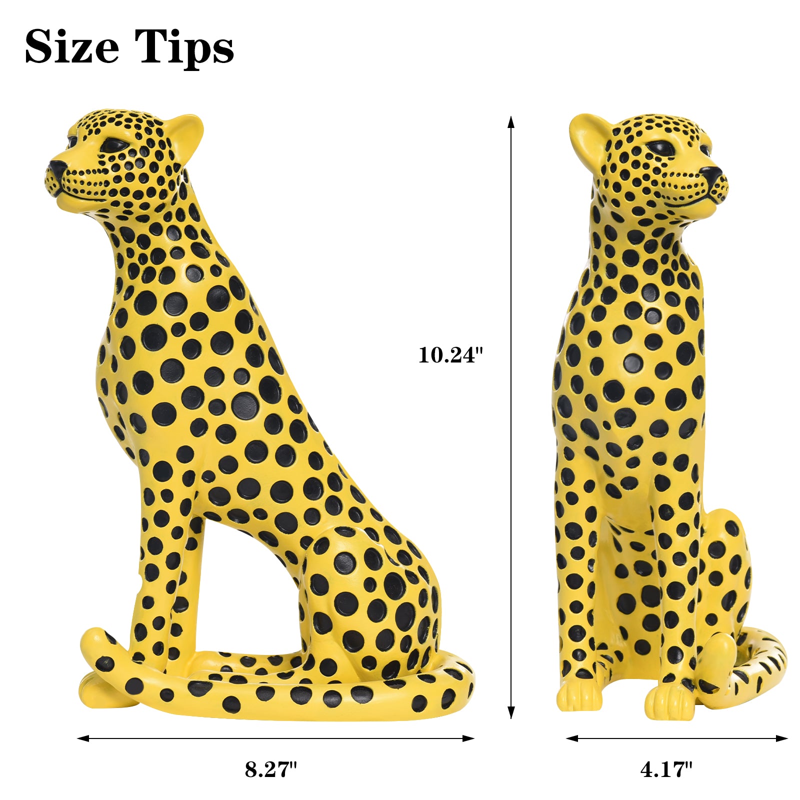 Resin Leopard, Sculpture Figurine, Modern Luxury Decorative Mantelpiece, Housewarming Gift, Artwork, Small Size Figurine