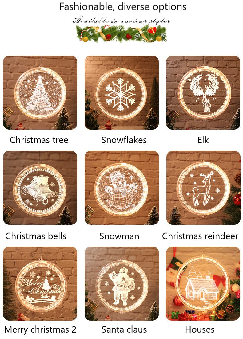 Christmas Ball LED Lights Snowflakes String Light, Christmas Tree Light, Christmas Bells, Great Gift for Christmas, Party, Home Decor