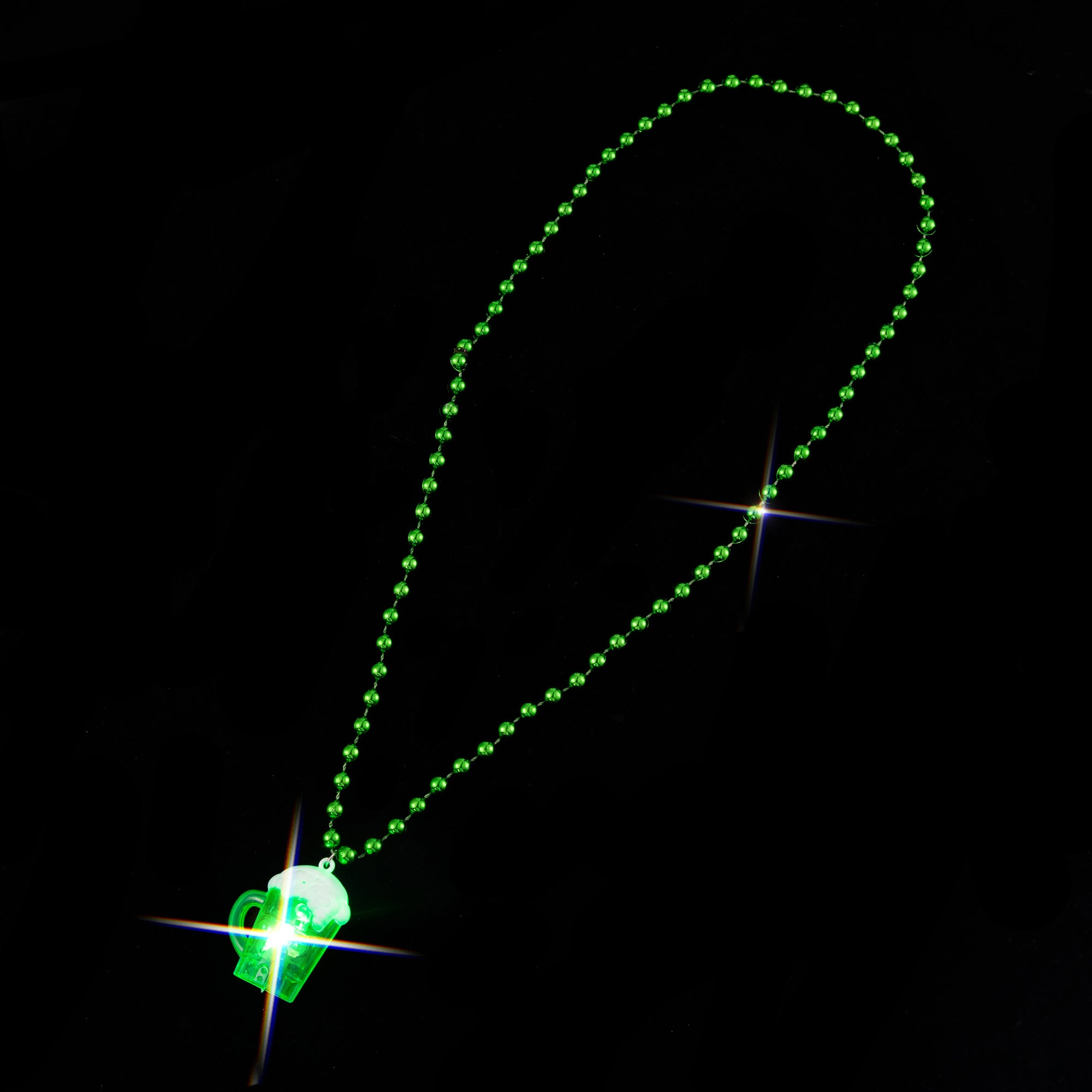 5-Piece St. Patrick's Day Necklace Irish Charm Beer Cup Necklace Parade Party Green Lucky Necklace St Patty’s Day