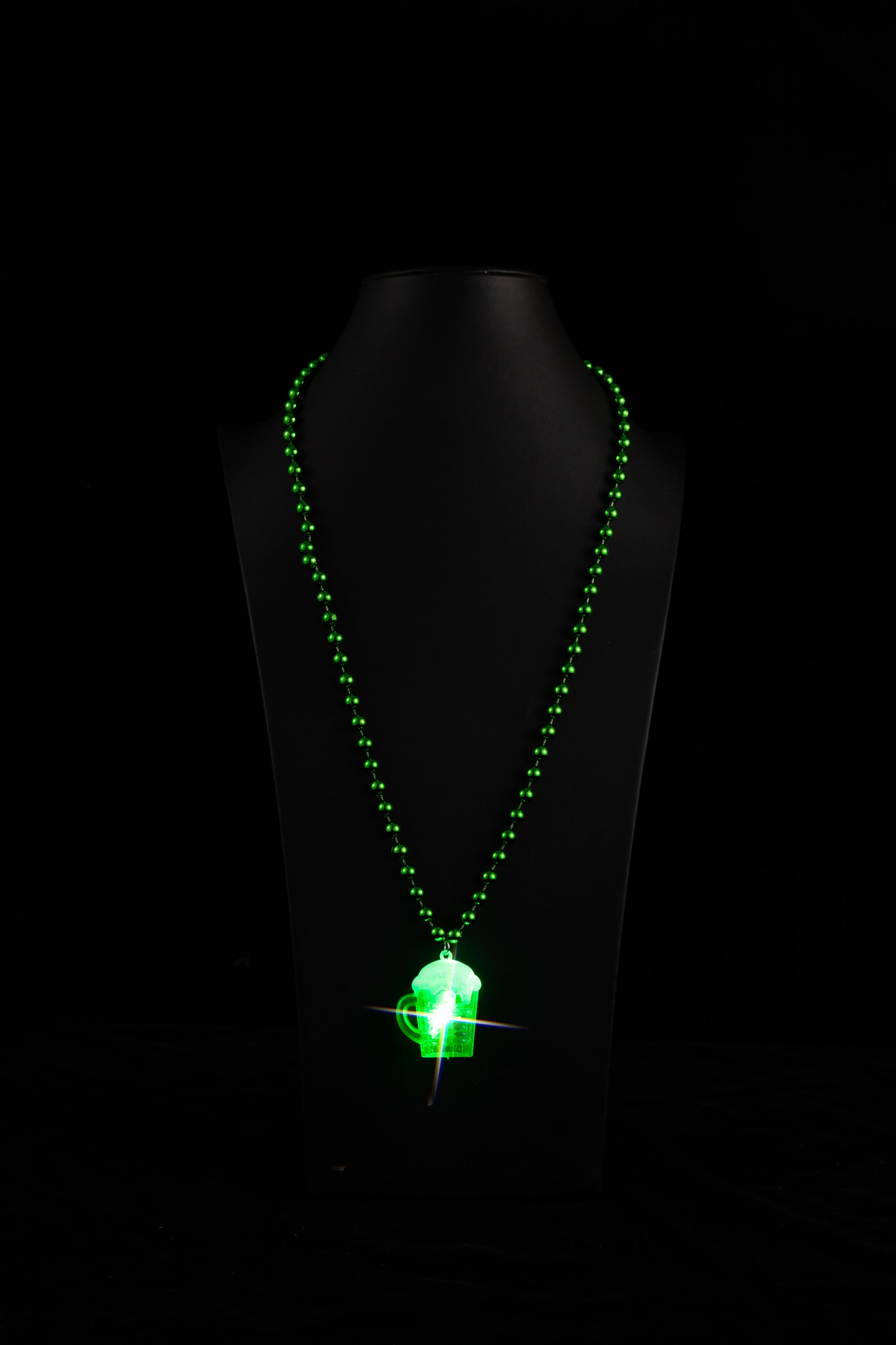 5-Piece St. Patrick's Day Necklace Irish Charm Beer Cup Necklace Parade Party Green Lucky Necklace St Patty’s Day