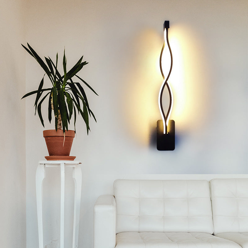 Set of 2, Long Wave Wall Lamp Set, Classic Wall Lamps, Wall Sconce, Wall Sconce Lights, Light Fixtures , Metal Wall Sconces, Modern Style