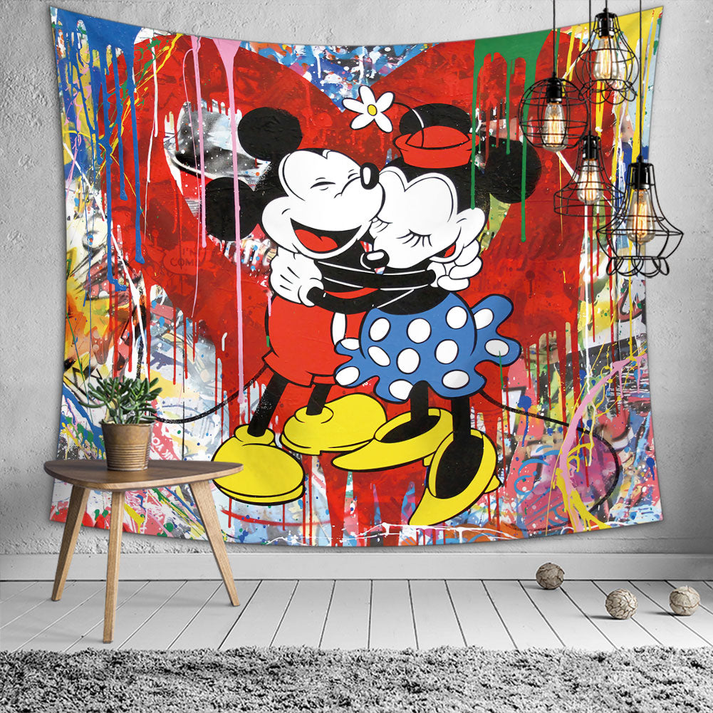 Mickey Tapestry, Mickey Mouse, Kids Tapestry, Living Room Tapestry, Nursery Tapestry, Minimalist Tapestry, Custom Tapestry, Wall Hanging