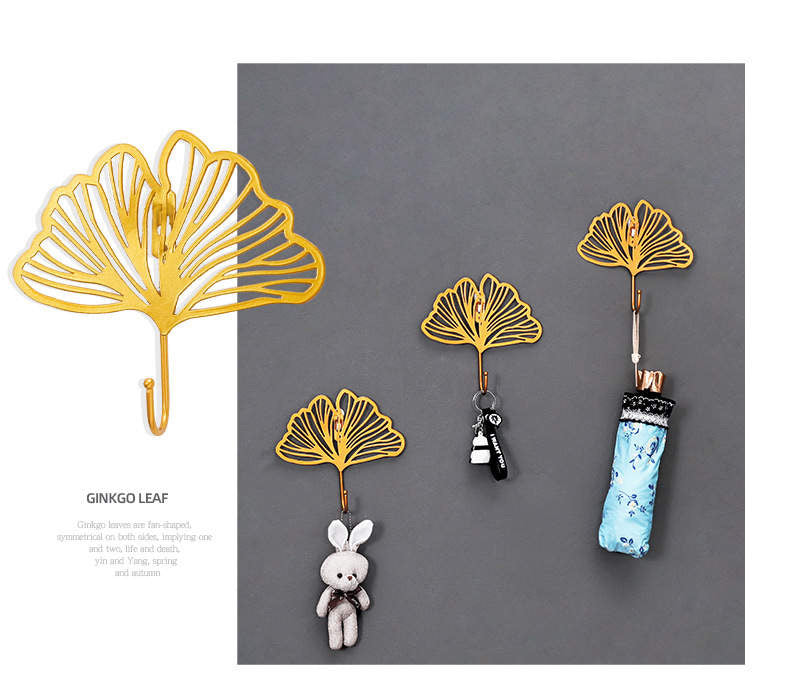 Leaf Metal Wall Hook (Set of 3), Modern Wall Hook, Unique Hooks For Wall Mounted, Towel Rack, Coat Rack, Hat Rack, Coat Hanger, Towel Hanger