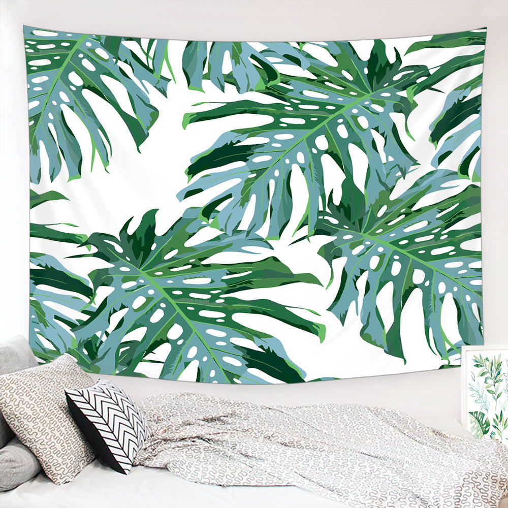 Tropical Palm Leaf Tapestry, Boho Tapestry Wall Hanging, Wall Hanging Tapestries for Bedroom, Living Room, Dorm, Landscape Wall Art