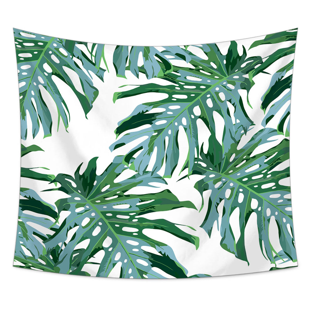 Tropical Palm Leaf Tapestry, Boho Tapestry Wall Hanging, Wall Hanging Tapestries for Bedroom, Living Room, Dorm, Landscape Wall Art