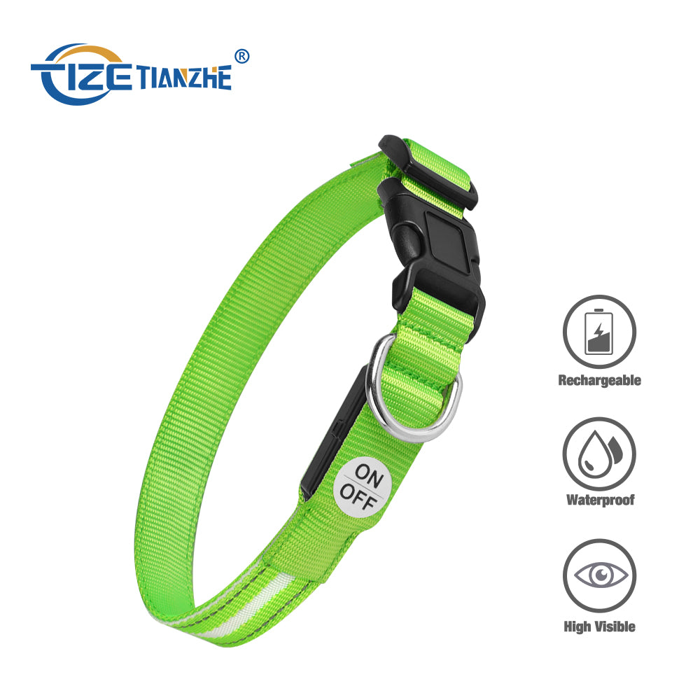 Dotted LED Flashing Dog Collar, Traction Collar, Best Seller Pet Collar, High Quality Pet Accessory, USB Rechargeable.