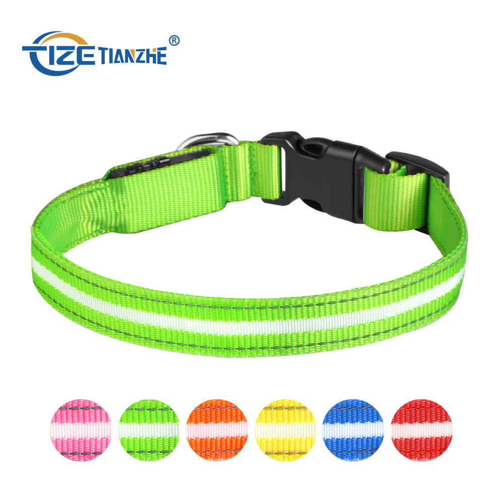 Dotted LED Flashing Dog Collar, Traction Collar, Best Seller Pet Collar, High Quality Pet Accessory, USB Rechargeable.