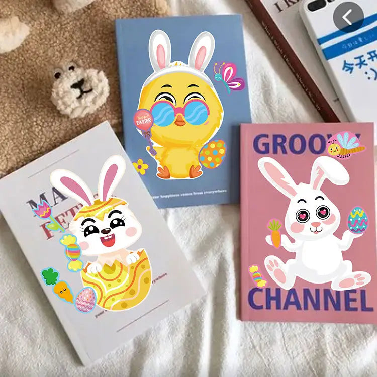 Easter Egg Stickers, 30 Sheets DIY Easter Stickers, Face Stickers For Kids