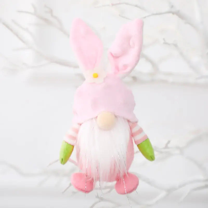 Lovely Easter Bunny Rabbit Gnomes, Doll Hanging Ornament, Spring Decor, Easter Gnome, Spring Gnomes, Gnome Gifts, 4pcs