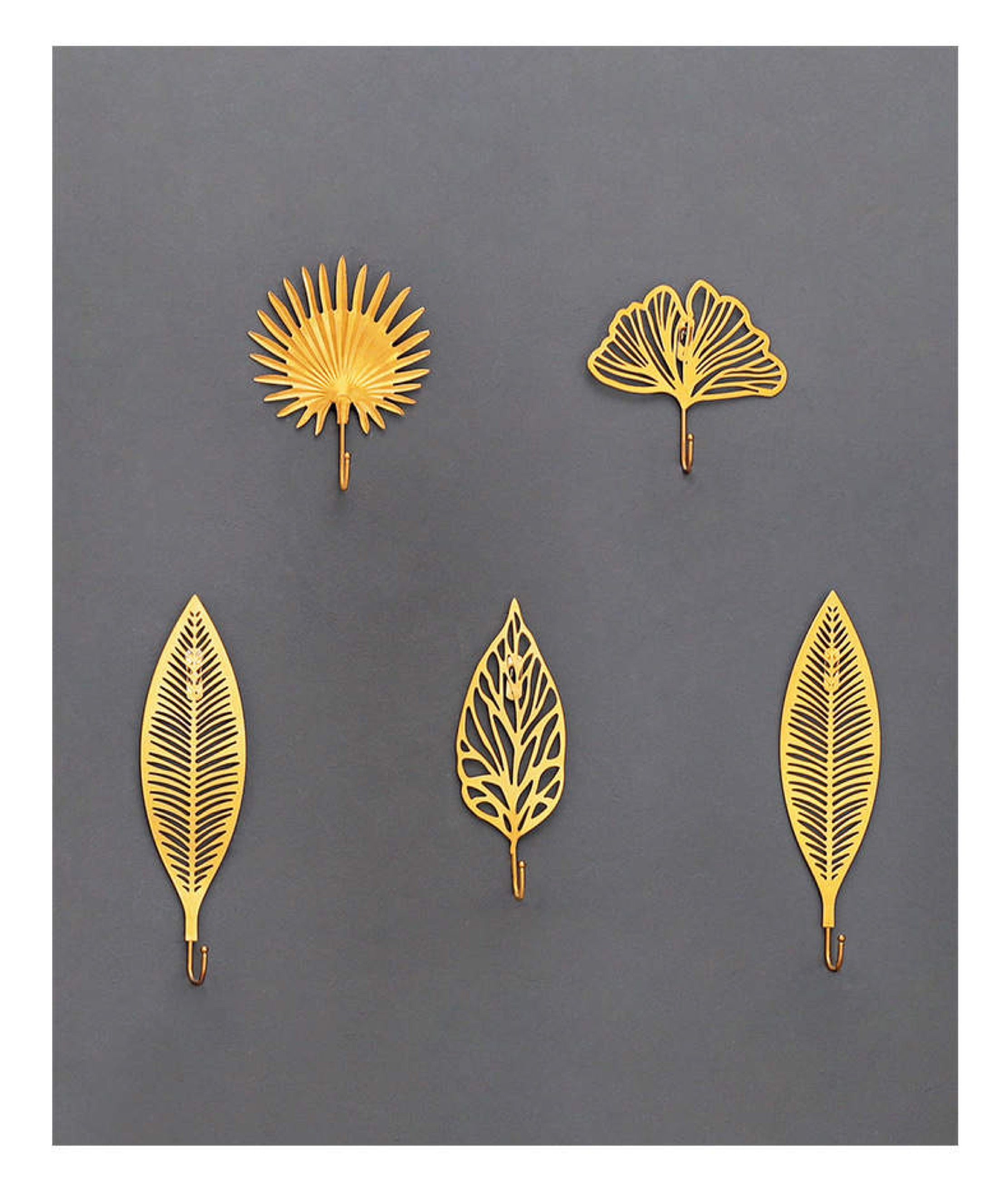 Leaf Metal Wall Hook (Set of 3), Modern Wall Hook, Unique Hooks For Wall Mounted, Towel Rack, Coat Rack, Hat Rack, Coat Hanger, Towel Hanger