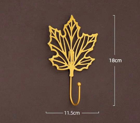 Leaf Metal Wall Hook (Set of 3), Modern Wall Hook, Unique Hooks For Wall Mounted, Towel Rack, Coat Rack, Hat Rack, Coat Hanger, Towel Hanger