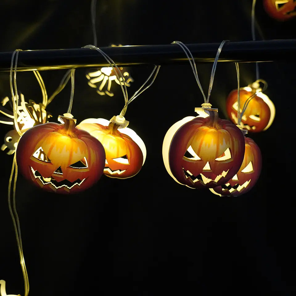 Spooktacular Halloween Party Decoration: Illuminate the Night with the Pumpkin Witch Skull