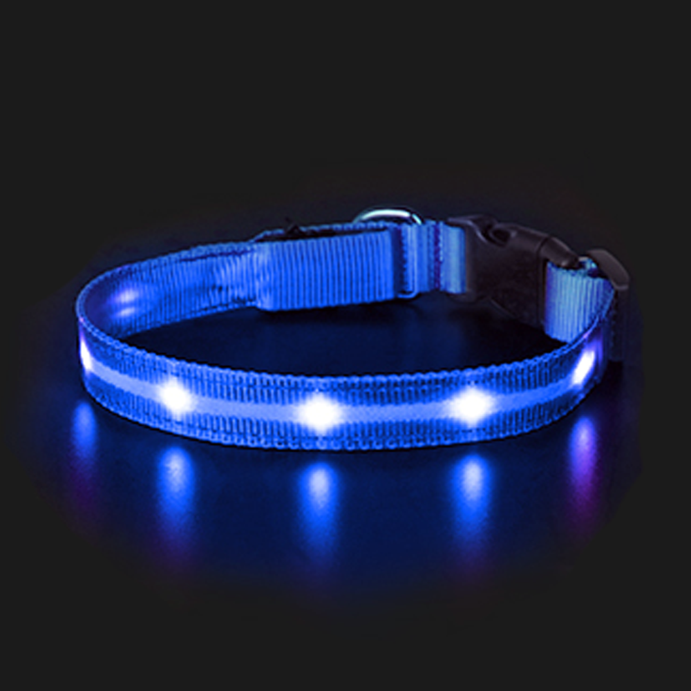 Dotted LED Flashing Dog Collar, Traction Collar, Best Seller Pet Collar, High Quality Pet Accessory, USB Rechargeable.