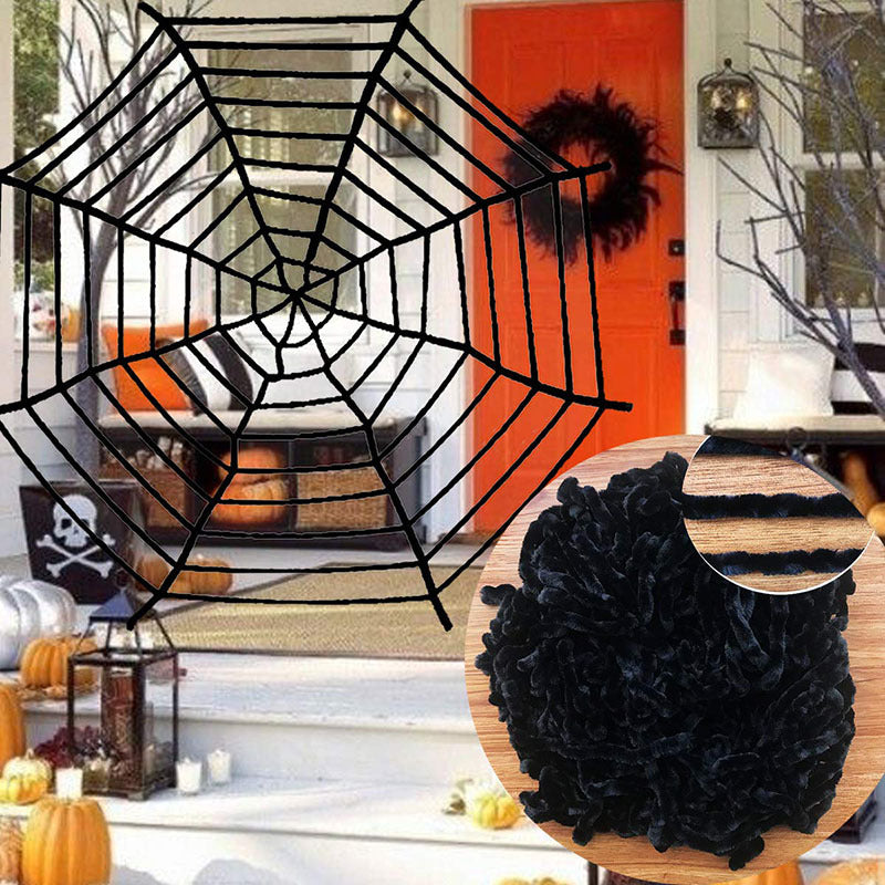 Halloween Spider Webs Decoration, 11ft & 16ft, Halloween Spider Decor, Halloween Decor Indoor Outdoor Party Supplies