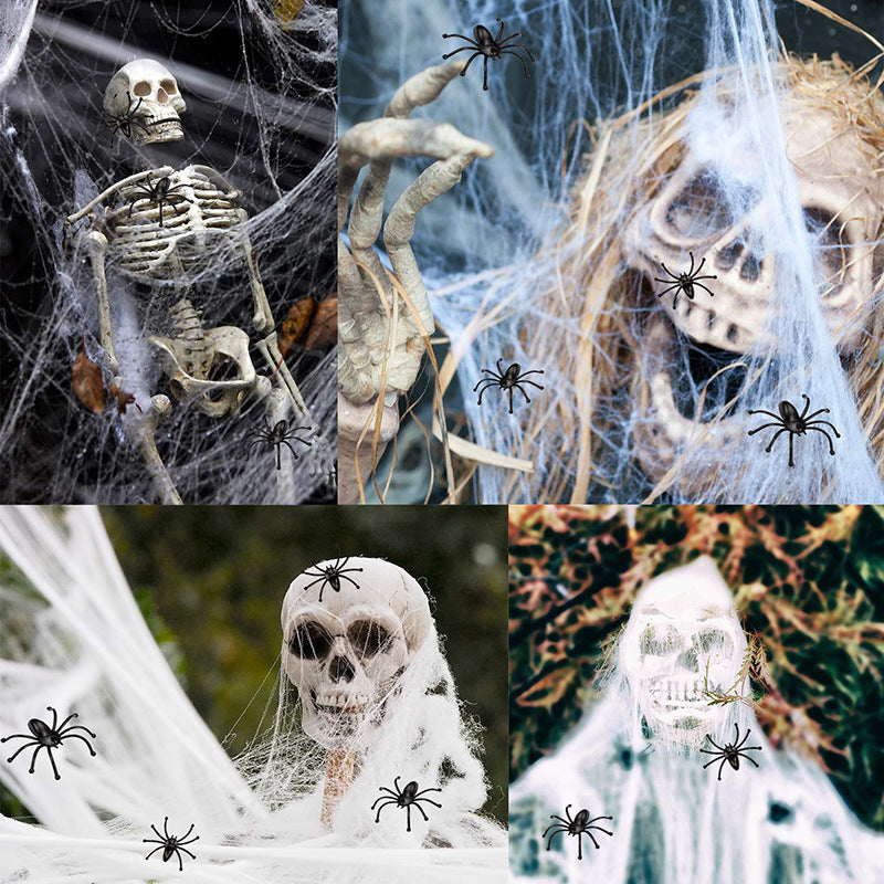 Halloween Spider Webs Decoration, 11ft & 16ft, Halloween Spider Decor, Halloween Decor Indoor Outdoor Party Supplies