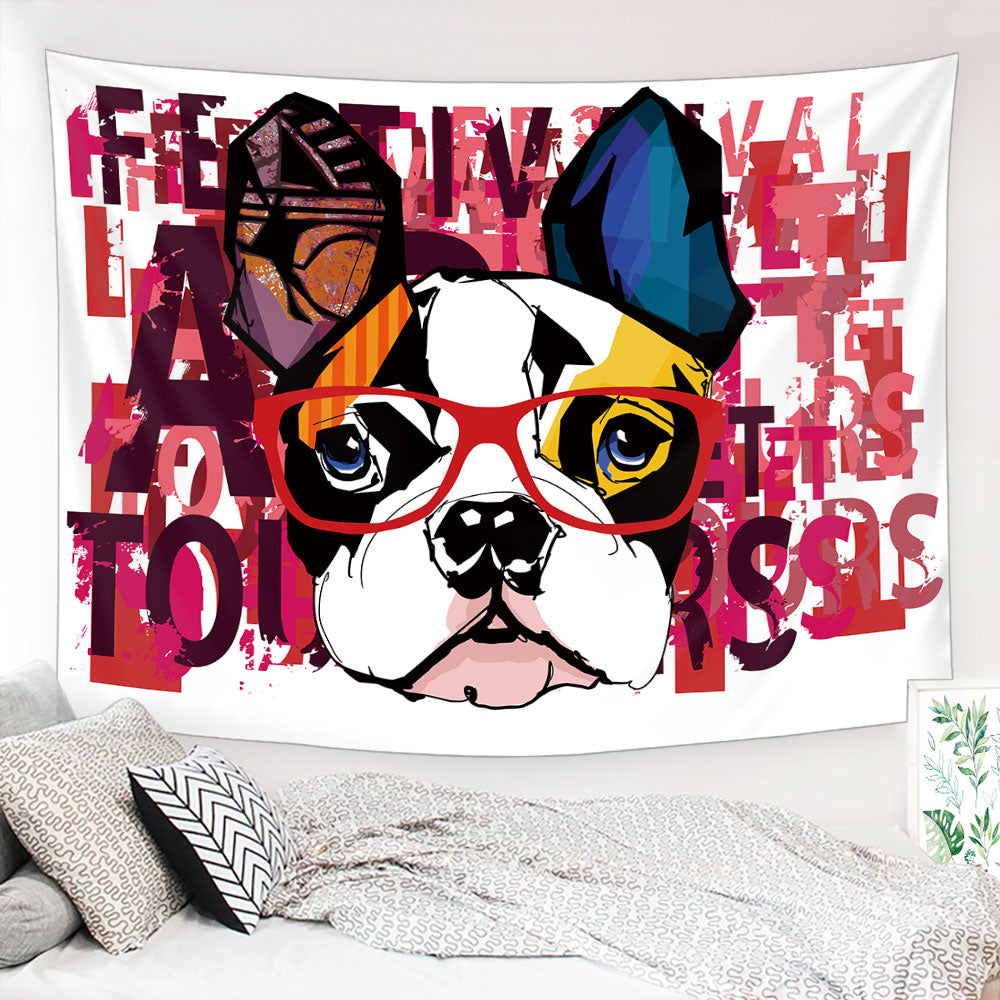 The Incredible Dog Tapestry, Wall Hanging Tapestry, Animal Art, Pet Friendly, Living Room Bedroom Decor