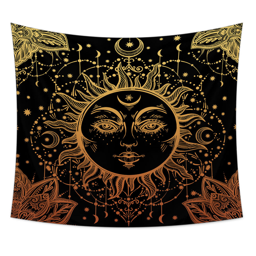 Classic SUN Tapestry, Retro Sun Tapestry, Psychedelic Tapestry Wall Hanging, Bedroom Tapestry, Living Room Tapestry
