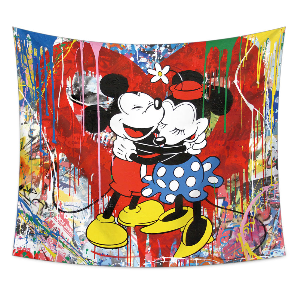 Mickey Tapestry, Mickey Mouse, Kids Tapestry, Living Room Tapestry, Nursery Tapestry, Minimalist Tapestry, Custom Tapestry, Wall Hanging
