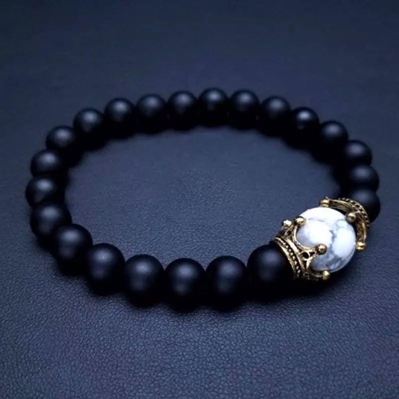 Beaded Natural Stone Bracelet, Tiger Eye Bracelet, Gift for Him, Men Style, Fashion Statement