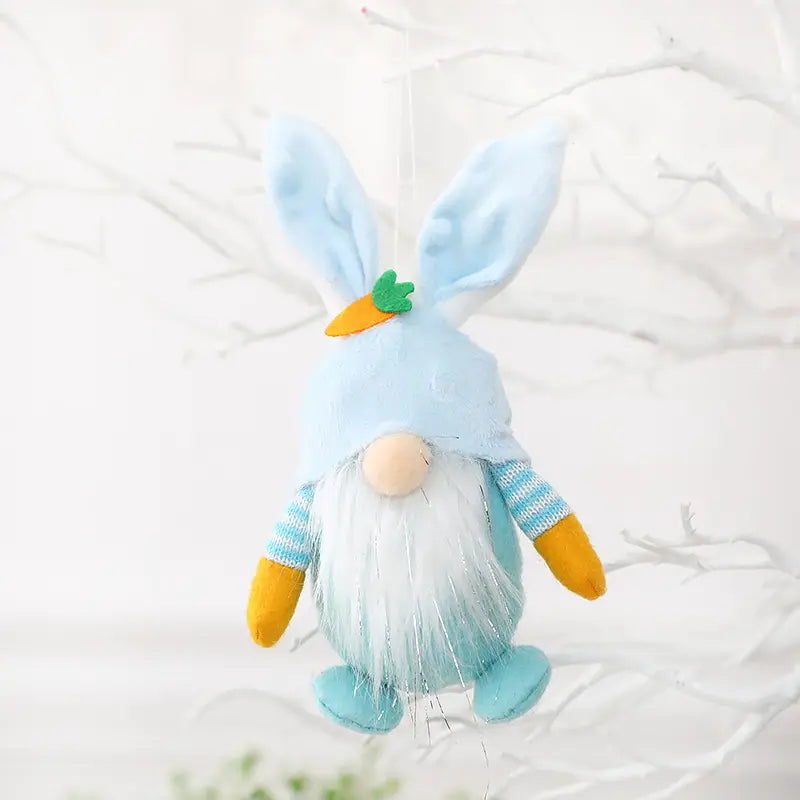 Lovely Easter Bunny Rabbit Gnomes, Doll Hanging Ornament, Spring Decor, Easter Gnome, Spring Gnomes, Gnome Gifts, 4pcs