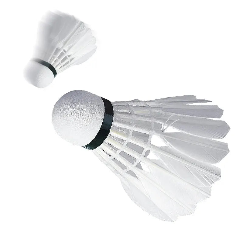 Goose Feather Badminton Shuttlecocks with Great Stability and Durability, Indoor Outdoor Sports High Speed Training Badminton Birdie Balls
